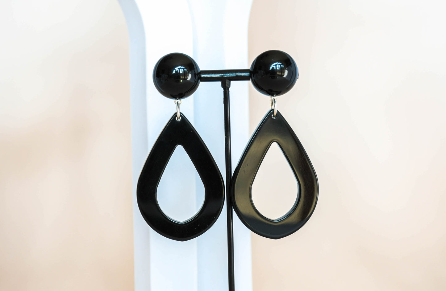 Francine Bramli - Boucles d'oreilles gala noir