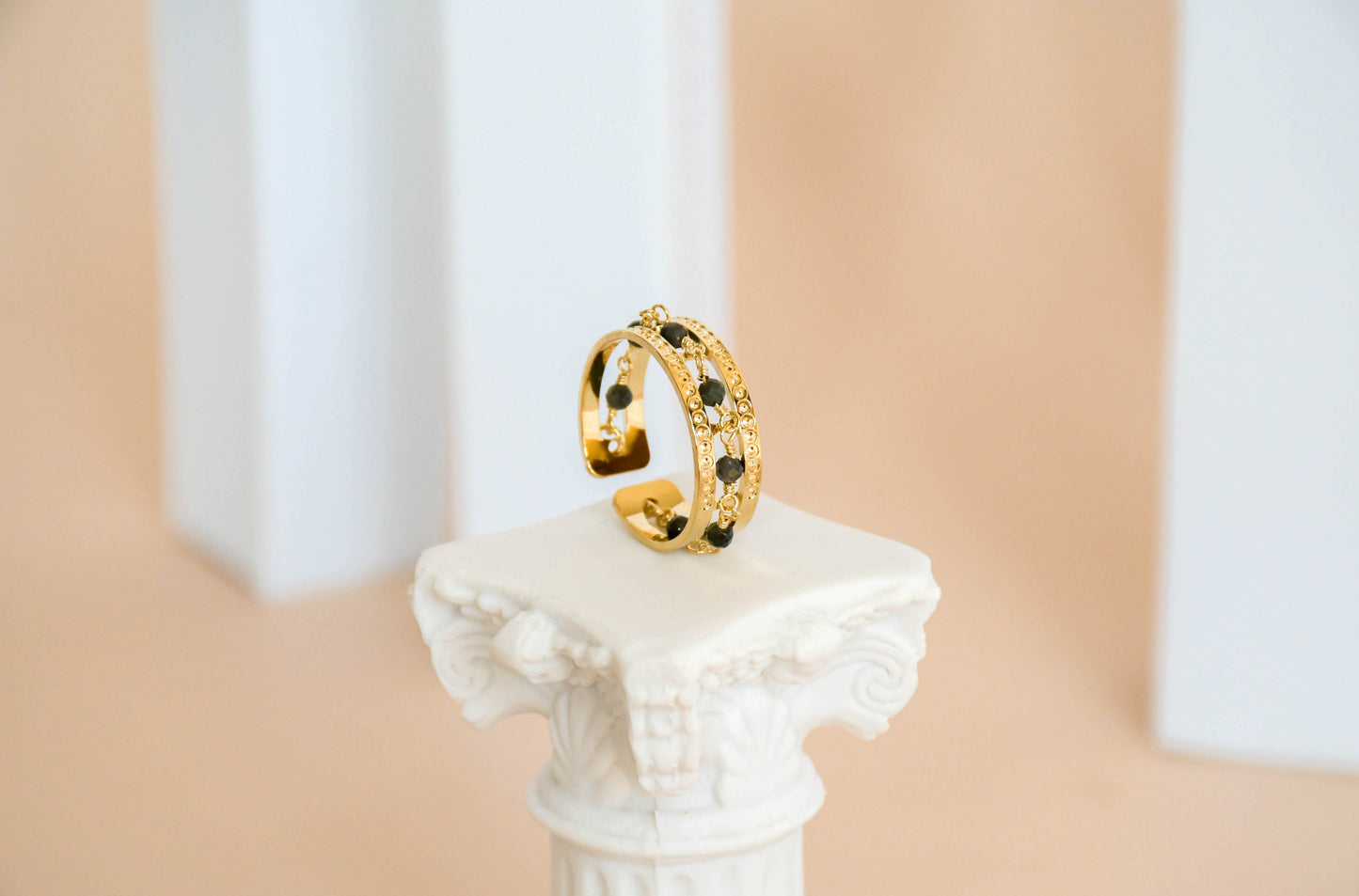 Lovely day - bague onyx simple