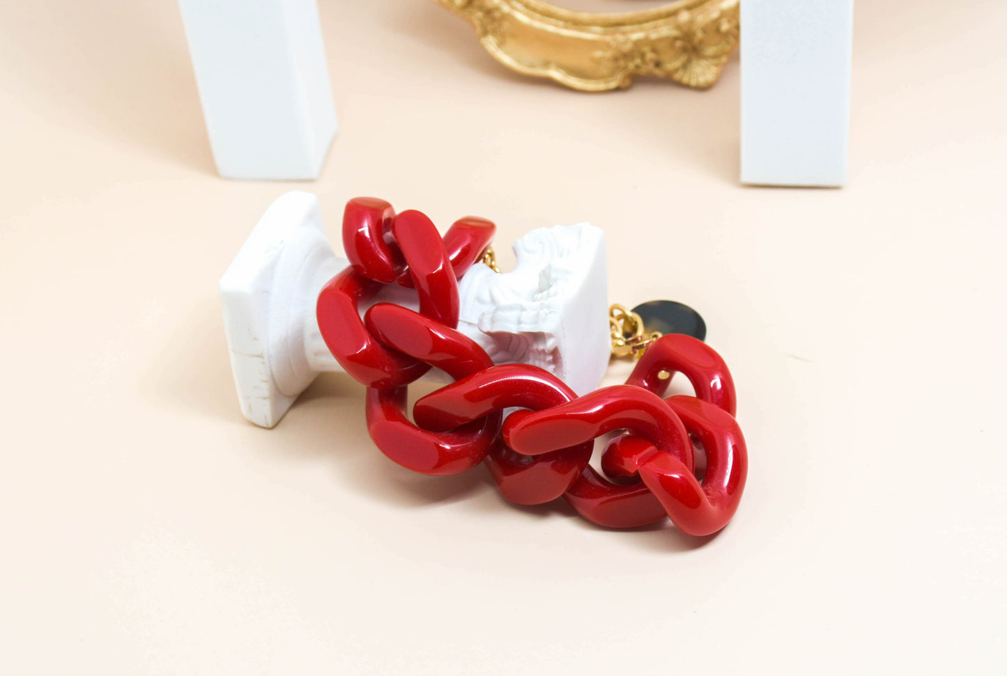 Francine Bramli - Bracelet maillon rouge