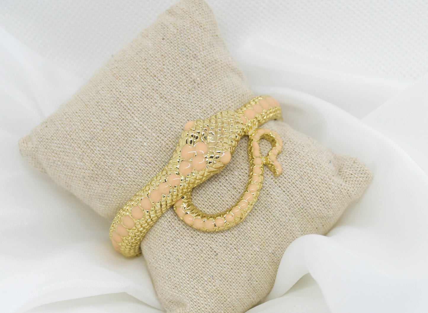 Barong Barong - Bracelet serpent beige