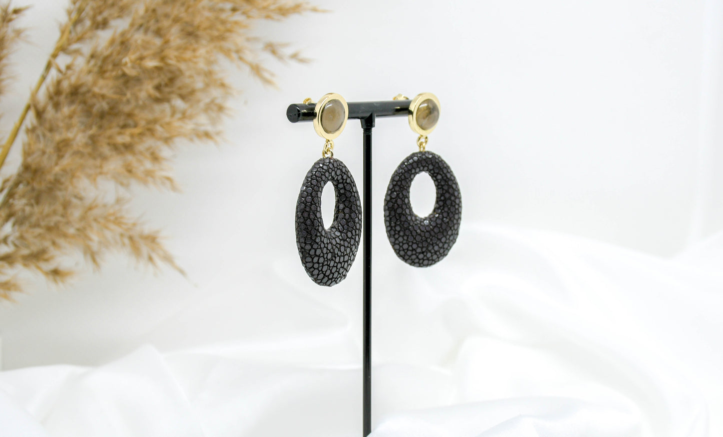 Barong Barong - Boucles d'oreilles marron