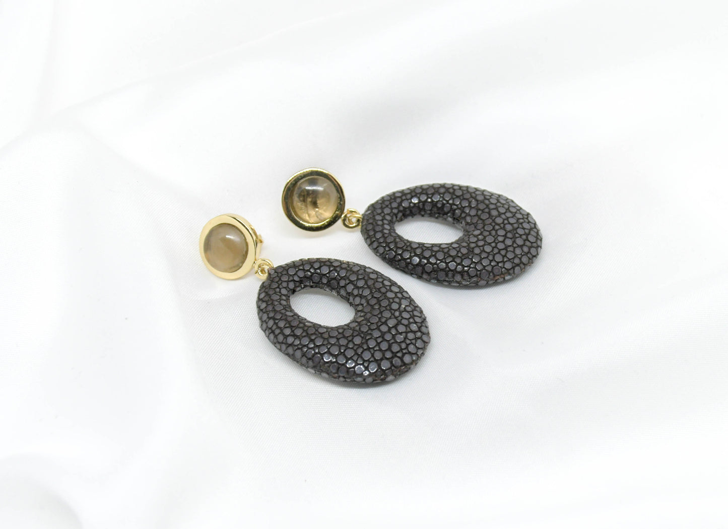 Barong Barong - Boucles d'oreilles marron