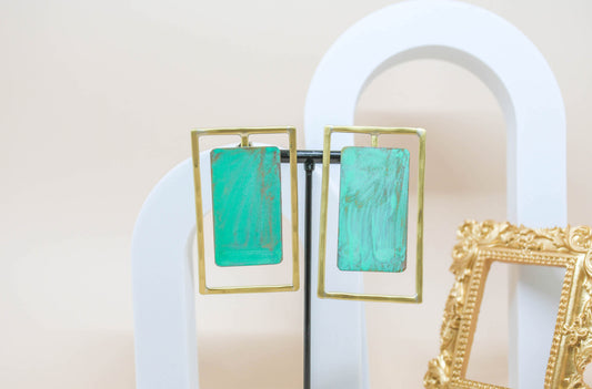 Katerina Vassou - boucles d'oreilles turquoise