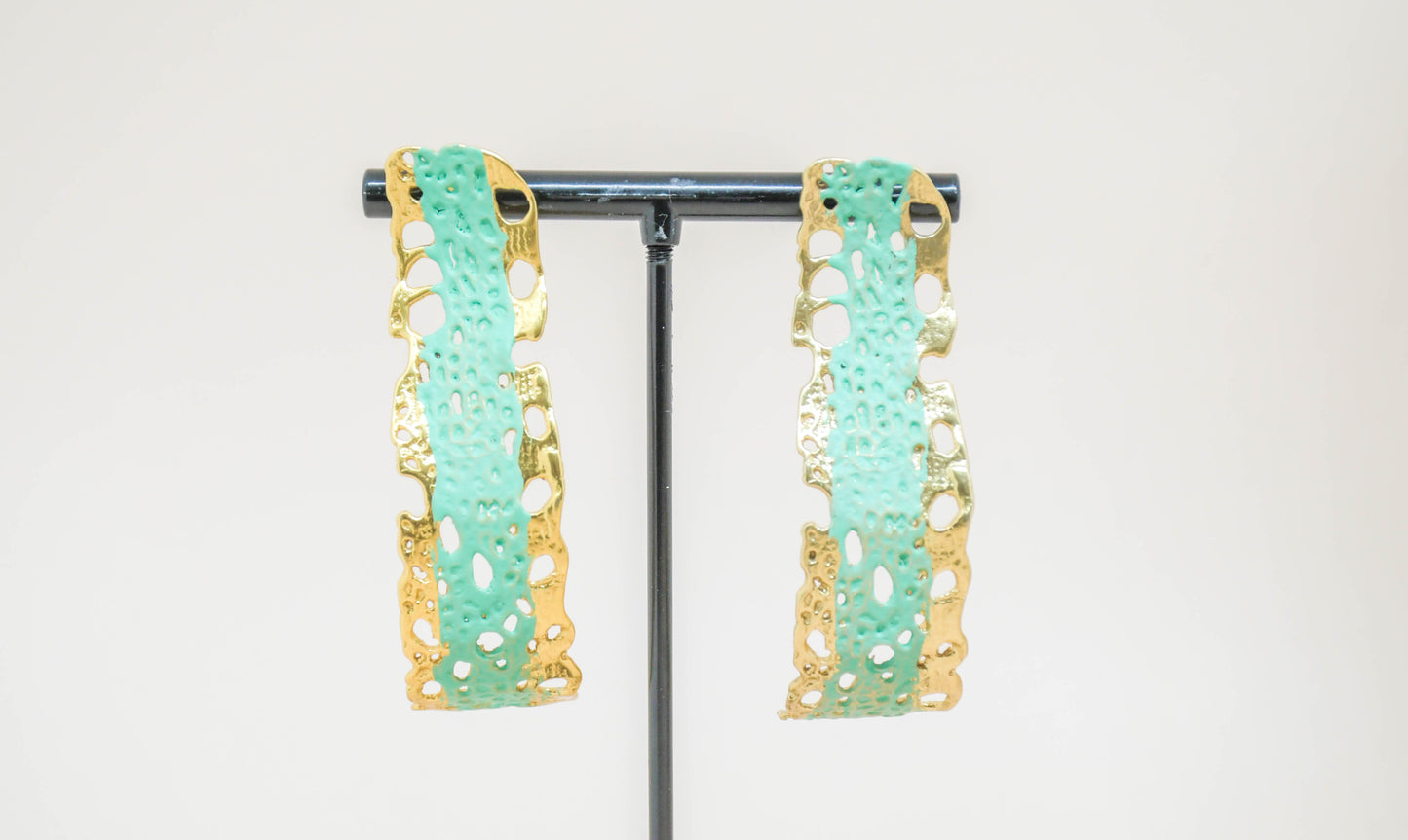 Katerina Vassou - boucles d'oreilles turquoise