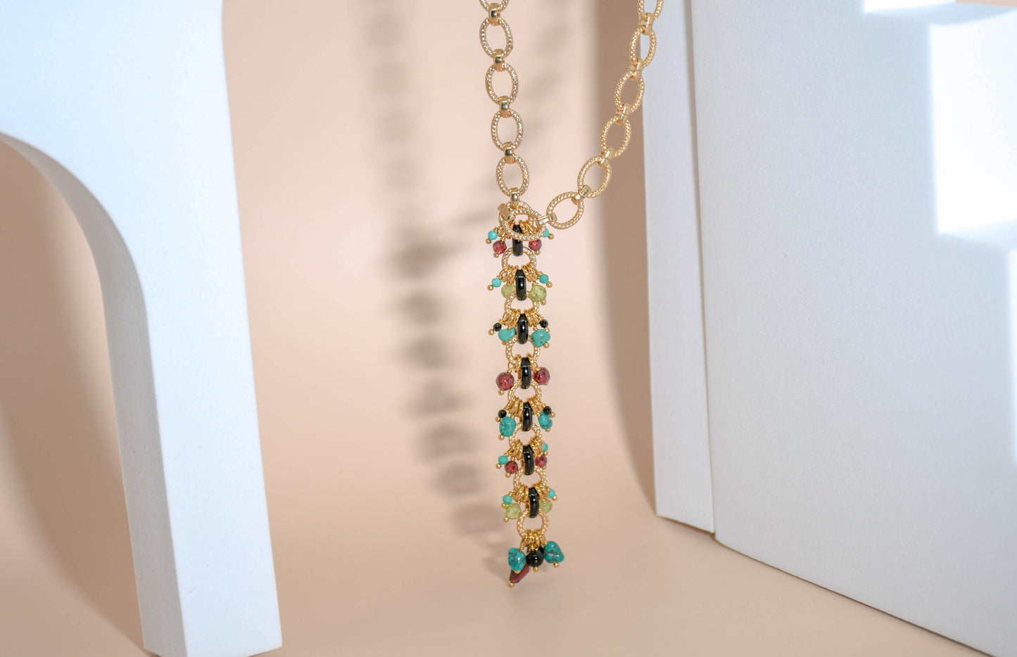 Satellite - collier multicolors long