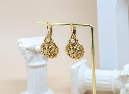 Satellite - Boucles d'oreilles perle