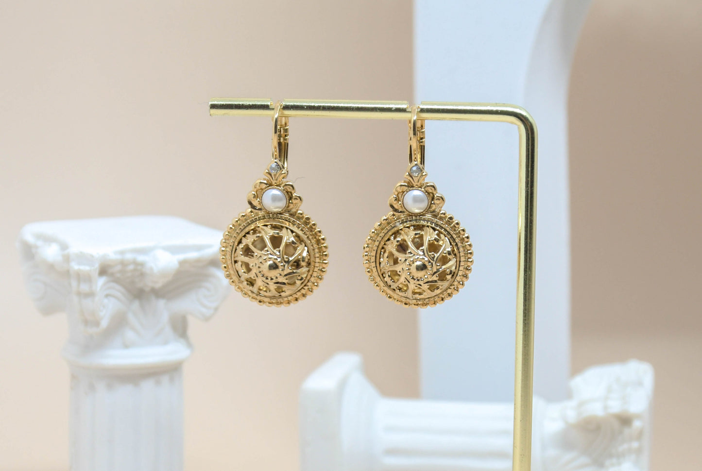 Satellite - Boucles d'oreilles perle