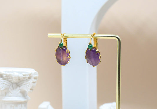 Satellite - Boucles d'oreilles violette