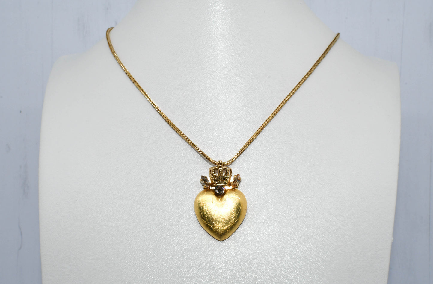 SATELLITE - Collier coeur or